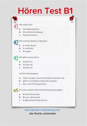 German B1 Listening Test Preparation for ÖIF Exam