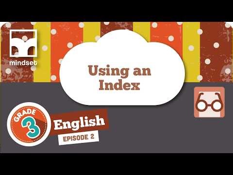 Reading & Phonics: Using an Index