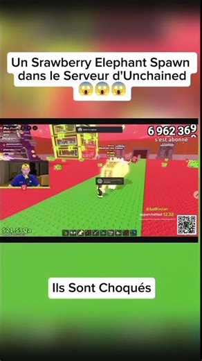 Un Strawberry Elephant Spawn dans le Serveur de Unchained😱