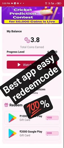 best redeem code app