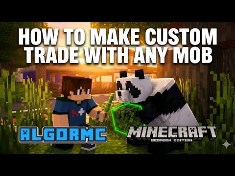 How to Make Custom Trade with Any Mob in #minecraft with #commandblock no #addon or #mods #gaming