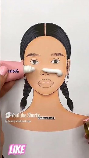 paper doll makeup #makeup #beginnerfriendlymakeupforblackwomen #makeuptutorial #dollaccessories