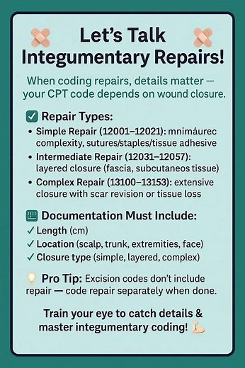 CPT Tips: Integumentary Repairs