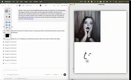 One of the craziest things I’ve watched AI do!Codex computer use feels like a little kid learning to draw! Many people will dismiss this without realizing it's as big a deal or as challenging as an AI model solving a hard math problem!