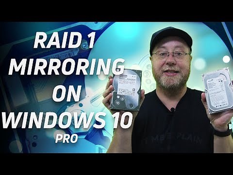 Set up RAID 1 Mirroring on Window 10 Pro