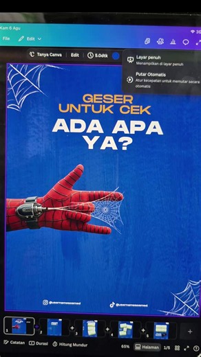 Template Canva Spiderman: Cara Buat Webshooter Spidey (Template di Bio)