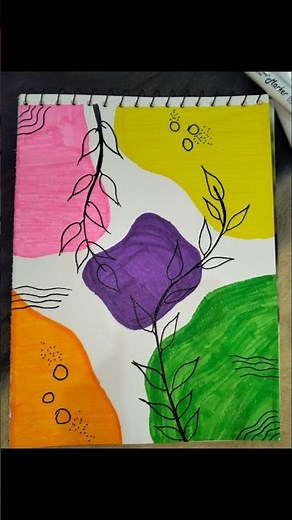 Easy Abstract Botanical Art Tutorial | Step-by-Step for Beginners