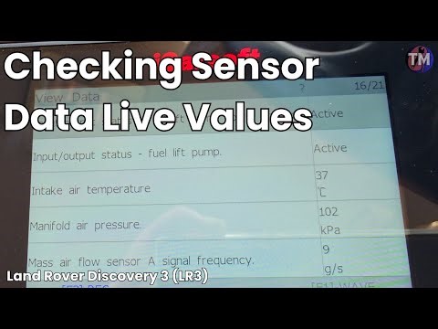 Checking OBD2 Live Sensor Data at Idle on the Land Rover Discovery 3