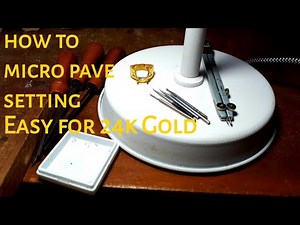 #micropave #ryanjewelry #gold Eazy Micro Pave Setting,How to set a Diamond