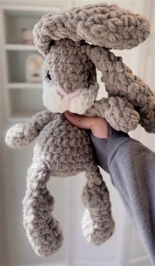 Bunny Rabbit Weighted Plushie, Stuffed Easter Bunny, Bunny Snuggle Animal, Crochet Rabbit, Easter Basket Gift, Woodland Nursery Decor - Etsy Canada