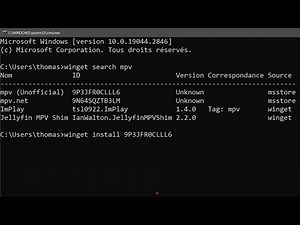 MPV - Installer mpv avec winget - Tuto FR