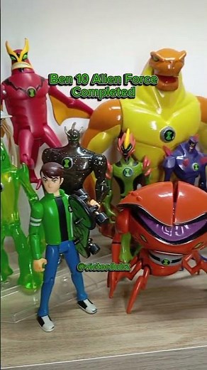 Coleção completa de Ben 10 Alien force que a gift ajudou a completar