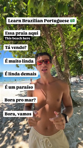 Brazilian Portuguese 🇧🇷 | Leo Bueno on Instagram: "Trying to learn Brazilian Portuguese but don’t know where to start? 🇧🇷 I created a short, straight-to-the-point course for absolute beginners who want to communicate and survive in Brazil. No boring grammar. No long explanations. Just real Portuguese you’ll actually use in daily life. For only $40, you get: ✅ Full access to the beginner course ✅ Simple, practical lessons ✅ Access to my Close Friends on Instagram with daily extra content If y