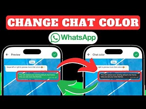 How To Get AMAZING Custom Chat Colors In WhatsApp?