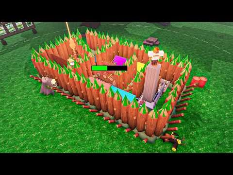 I Made a Super Strong Base Using Poisoned Log Walls in 99 Nights in the Forest