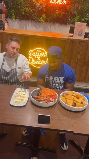 10K views · 90 reactions | I was challenged by master chef JB to an incredible english breakfast to be reckoned with #fyp #leicester #masterchef #englishbreakfast #eatingchallenge | JJ Da Lion | Facebook