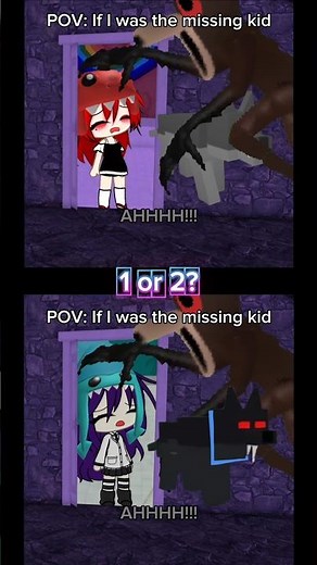 1 or 2? || POV: If I was the missing kid ||cre ‪@nnarow‬ #99nightintheforest #roblox #dinokids