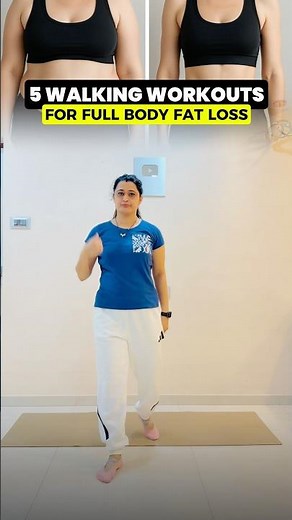 5 Walking Exercises for Full Body Fat Loss | Easy Walking Workout at Home