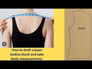 How to draft a basic bodice block pattern _ step by step sewing tutorial for beginners