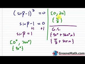 How to Solve Basic Trigonometric Equations III: Square Roots, Squaring, and Using Identities