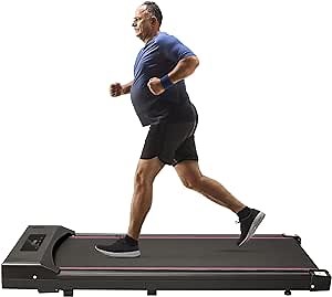 Under Desk Treadmill, Walking Pad for Home/Office, Portable Walking Treadmill Walking Jogging Machine with 265 lbs Weight Capacity Remote Control LED Display