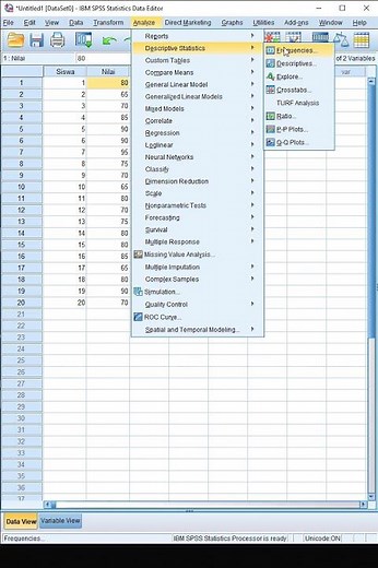 SPSS DESCRIPTIVE STATISTICS #shorts