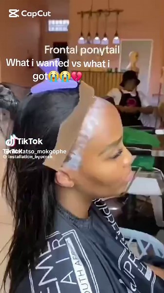 Frontal Ponytail Gone Wrong: Expectations vs. Reality