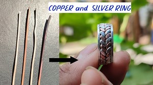 61K views · 1.1K reactions | How copper and silver ring is made how to make this silver copper wire ring | Hallmark Jewelry making | Facebook