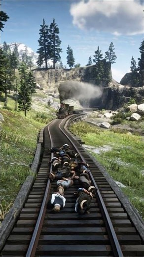 Epic Train Moment on Railway Track! Unbelievable Scene 😱 | Sohan Ultra RDR 2 | P18 #shorts