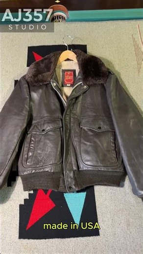 Civilian Flight Leather Jacket — American Pilot Style | AJ357 STUDIO アメリカ古着 パイロット レザーフライトジャケット