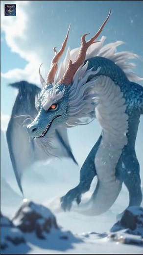 The Majestic Azure Dragon: Guardian of the Snowy Mountains (Cinematic 4K)