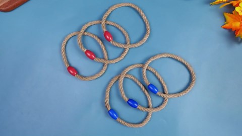 Leitee 15 Pcs Captain Hook Ring Toss Game Pirate Party Toss Game for Kid with Dice Rope Rings for Family Outdoor Yard Sport Party Accessories Captain Birthday Decor