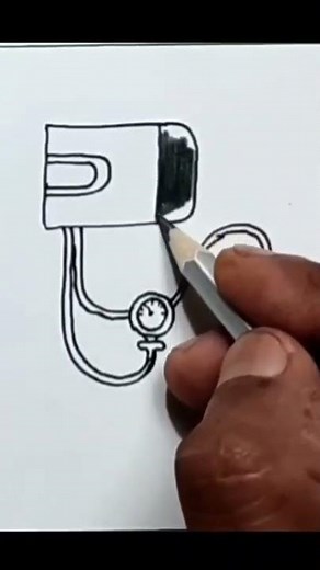 Sphygmomanometer drawing