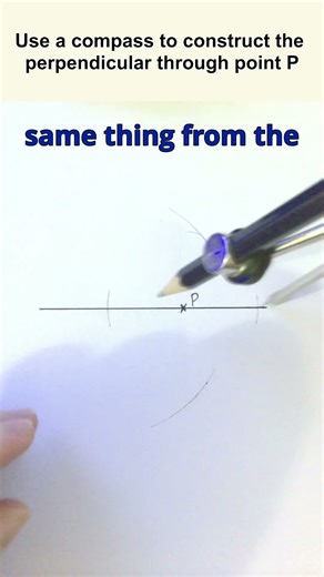 Perpendicular lines through a particular point