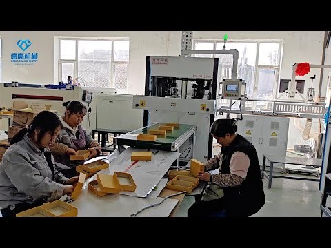 High-Speed Box Making Machine in Action | 28 Boxes per Minute at Customer Factory #shorts