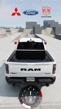 MİTSUBİSHİ L200 VS FORD RAPTOR VS DODGE RAM OFF ROAD TEST #beamng #beamngcrashes