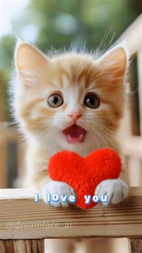 185K views · 3.2K reactions | The adorable cat says "I love you." #dreamface #cat #kittycat #kitty #cutekitty #fyp | DreamFace | Facebook