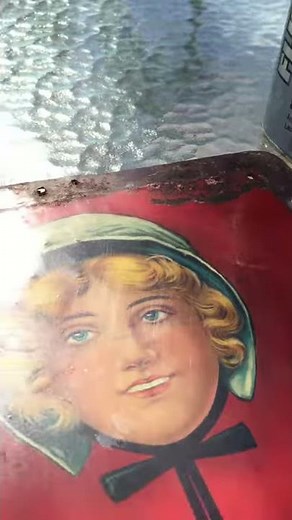 Cleaning a Vintage Tin Sign with Flitz - I Buy Old Beer