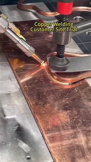 copper welding customer site trail