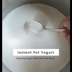 INSTANT POT YOGURT With the Cold Start Method “It could not be easier to make yogurt using cold start yogurt, and it is nearly IMPOSSIBLE to mess up…There are no thermometers needed, no boiling of milk, no wondering if your milk didn’t reach the right temperature to achieve perfect yogurt. Plus cold start yogurt comes out thick, just like Greek yogurt–no need for straining! Just two simple ingredients and an Instant Pot is all that is needed for this cold start yogurt.” Thanks to The Tocka Blog 