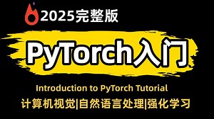 【2025已完结】这绝对是B站最好的Pytorch天花板教程！从入门到实战，通俗易懂，一套解决Pytorch框架所有问题！深度学习/人工智能/原理实战