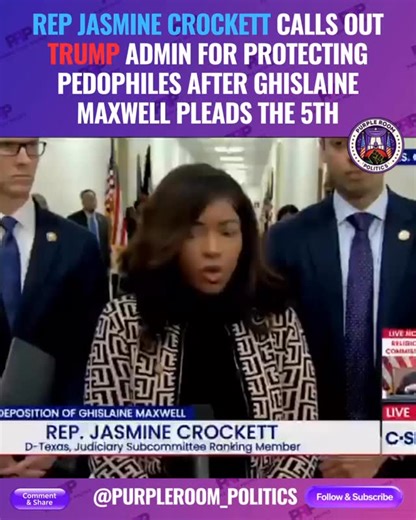DaMon Cortez | Rep. Jasmine Crockett sharply criticized the Trump administration during a House Oversight Committee session on Ghislaine Maxwell’s brief... | Instagram
