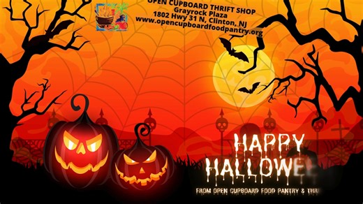 Have a safe and happy Halloween from all of us at Open Cupboard Food Pantry & Thrift Shop. | Open Cupboard Thrift Shop