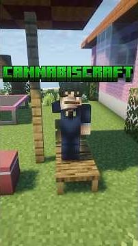 Smoking in Minecraft? | CannabisCraft Mod Java 1.20.1 | #minecraft #gaming #memes #funny #games