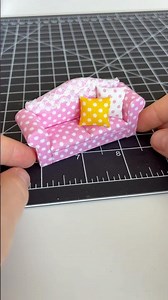Miniature Sofa DIY | Easy Dollhouse Furniture #Shorts #DIY #kendinyap