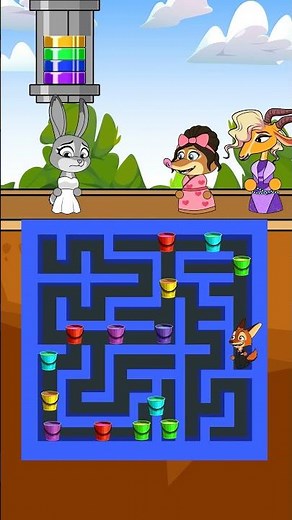 POV Zootopia Color Matching Game! Support Judy Find Her Colors