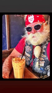 After a rescue ride and spending some great time with my homeless friends and passing out some food cards and gifts I went to my favorite coffee shop. I never get fancy drinks just plain black coffee. I decided to try something bold. Iced Turkish latte . I am officially in a relationship with this drink. Hooked I tell you.. Donnie Barrett, Jon loved the Wallet ! | The Biker Guru