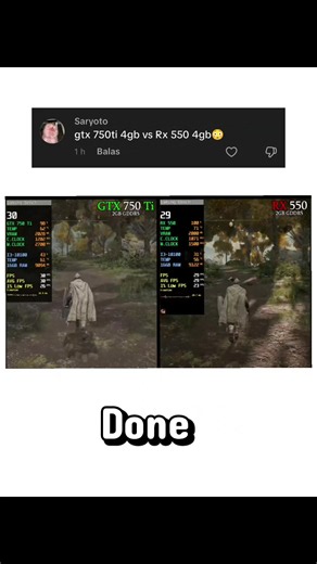 Done ya RX 550 vs 750 ti. ah jadi ke ingat kata kata