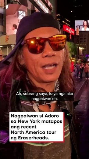 Marcus Adoro ng Eraserheads, nag-busking sa New York