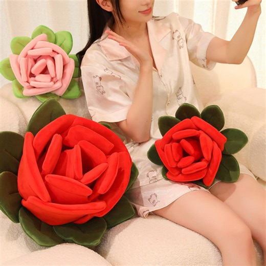 Simulated Rose Plush Bouquet Toy | Valentine Fabric Rose Flower Arrangement Soft Decorative Floral Prop Romantic Gift for Home Decor - Etsy